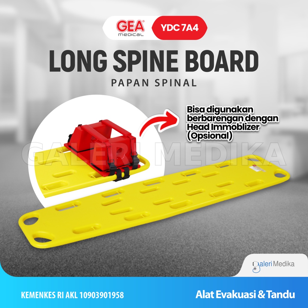 Tandu Emergency GEA YDC 7 A4 / YDC 7A4 / YDC-7A4 Spinal Board