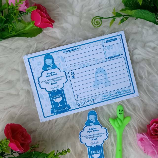 

Label Kertas Alamat - MOTIF JILBAB - Tsabita Collection