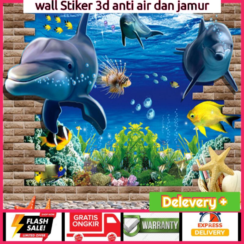 Wall Sticker 3d Lumba Lumba Stiker 3D dekorasi Rumah Stiker Dinding 3D