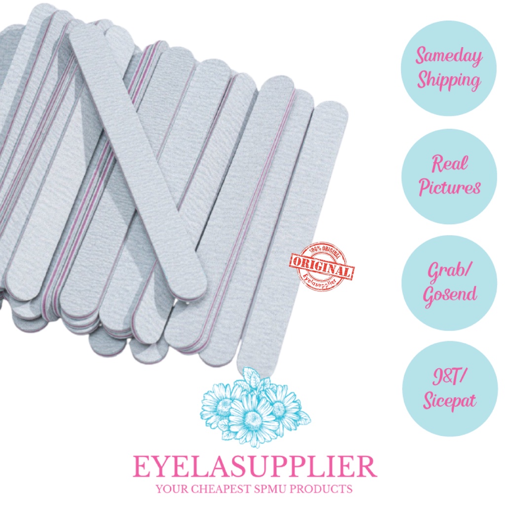 KIKIR KASAR NAIL FILE 100/180 grid asah buffer kuku manicure pedicure nail art nail care