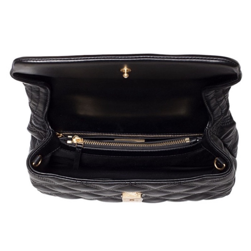 Tory Burch Fleming Soft Top Handle Satchel Black