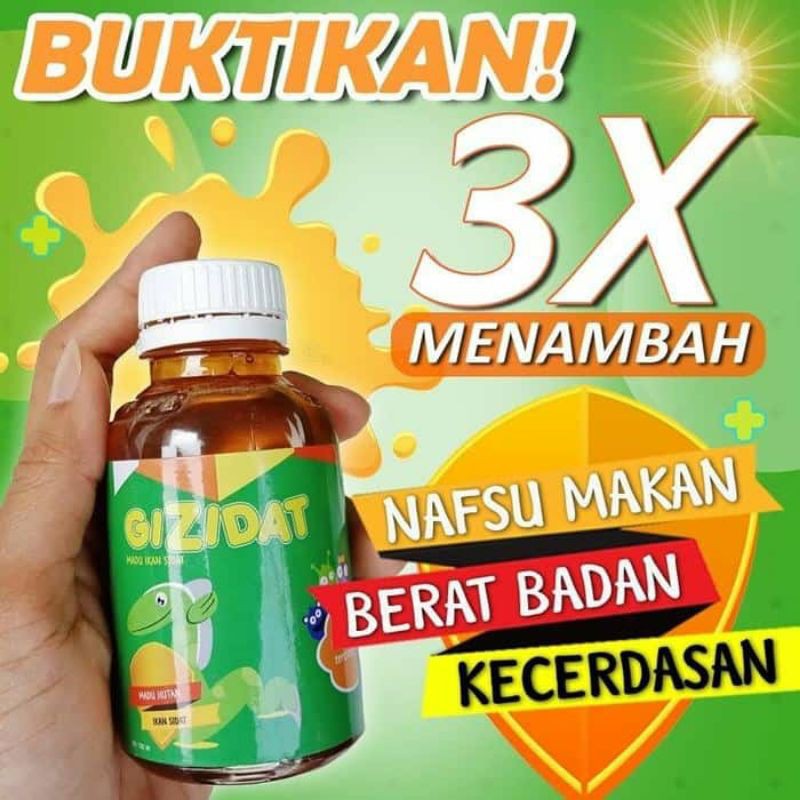 

GIZIDAT Madu Penambah Nafsu Makan Anak (Suplemen Anak) - 130ml