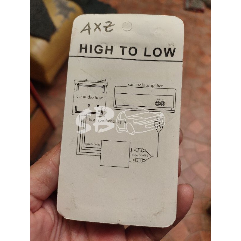 Converter Hi Low RCA kabel speaker dari headunit ke power