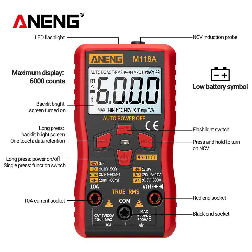 Digital Multimeter Voltage Tester