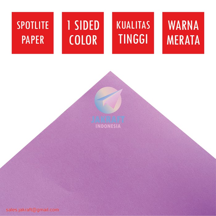 

Kertas Karton Asturo Warna Ungu Muda Anggrek (60 x 40 cm) Scotlite