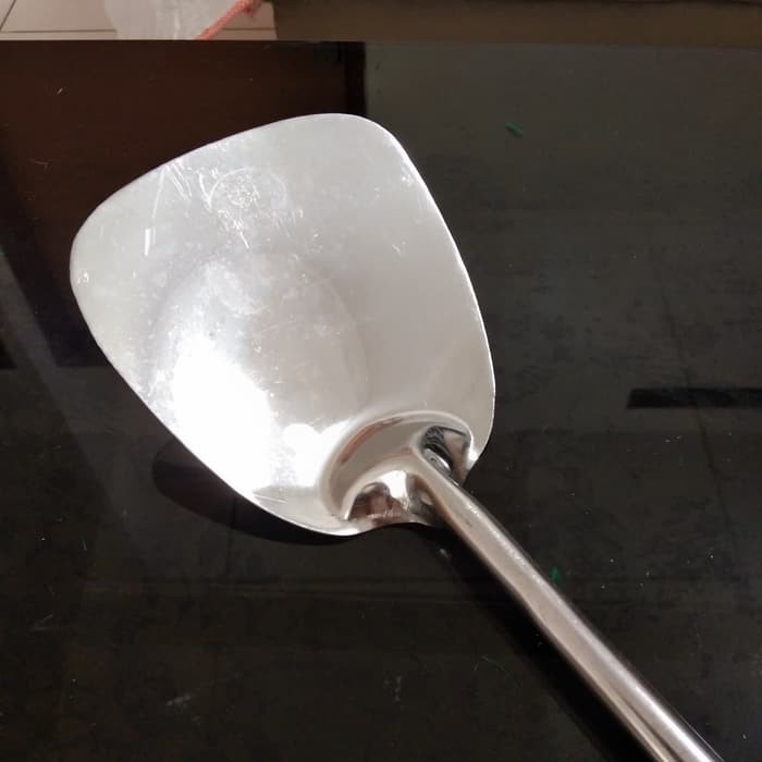 Sodet Murah / Spatula Stainless Gagang Langsung / Sutil Penggorengan