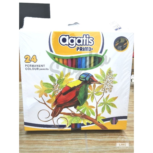 

(ISI 24) AGATIS PRIME PENSIL WARNA WOOD PERMANENT COLOR PENCIL HEXAGONAL