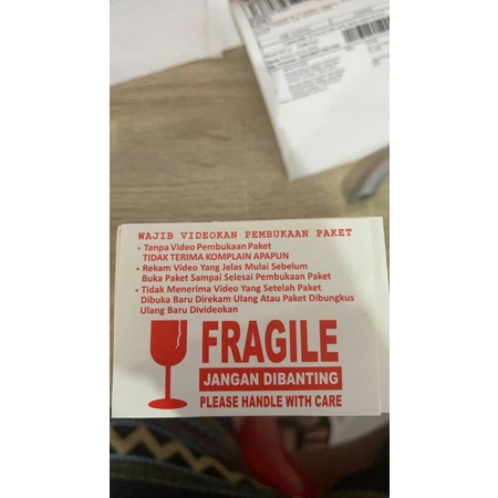 STIKER Tempel FREGILE UNBOXING JGN DIBANTING SELLER AMAN MURAH-1
