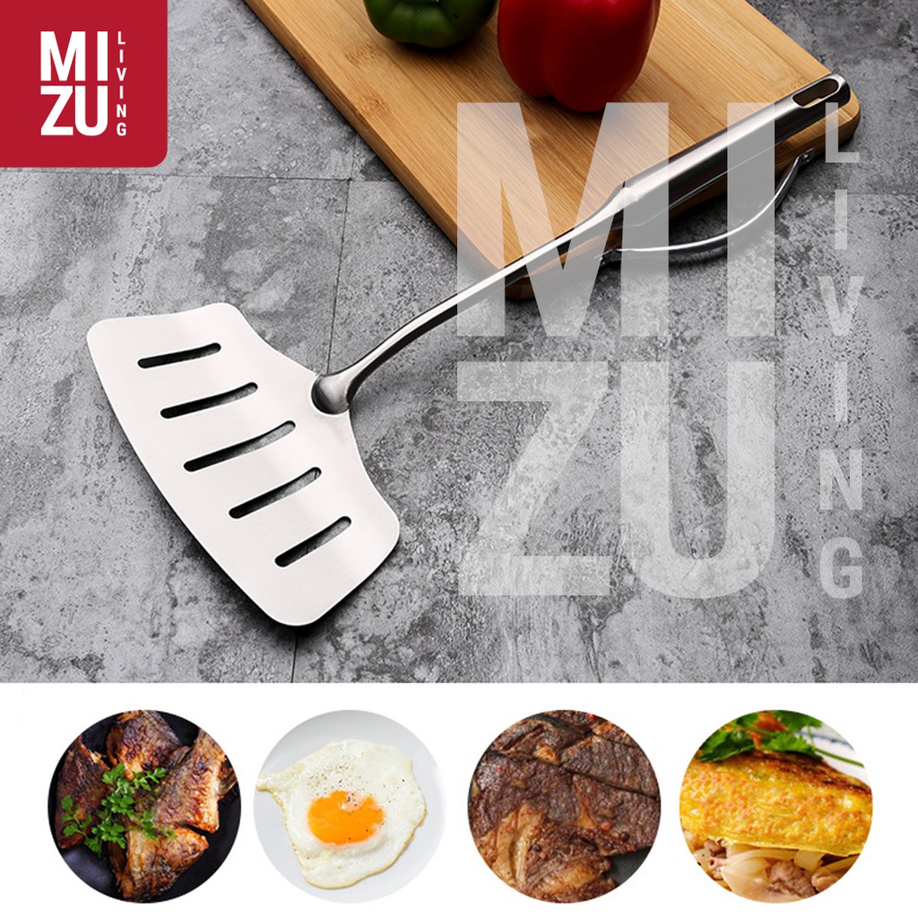 MAWARU UNICAST Slotted Spatula Turner Spatula Masak Full Stainless Steel