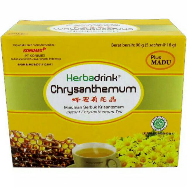 

Herbadrink Chrysanthemum 18gr @5s' - Serbuk Minuman Pereda Panas Dalam