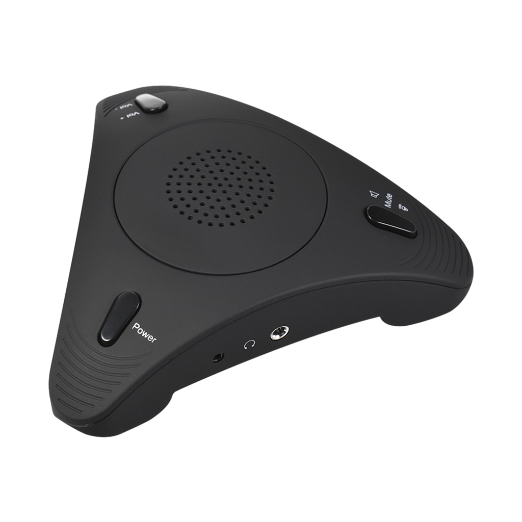 Kondenser Mikrofon Speakerphone 360 Derajat Omnidirectional USB Untuk Komputer Desktop Konferensi° Audio Pickup Plug &amp; Play Untuk Bisnis / Rapat