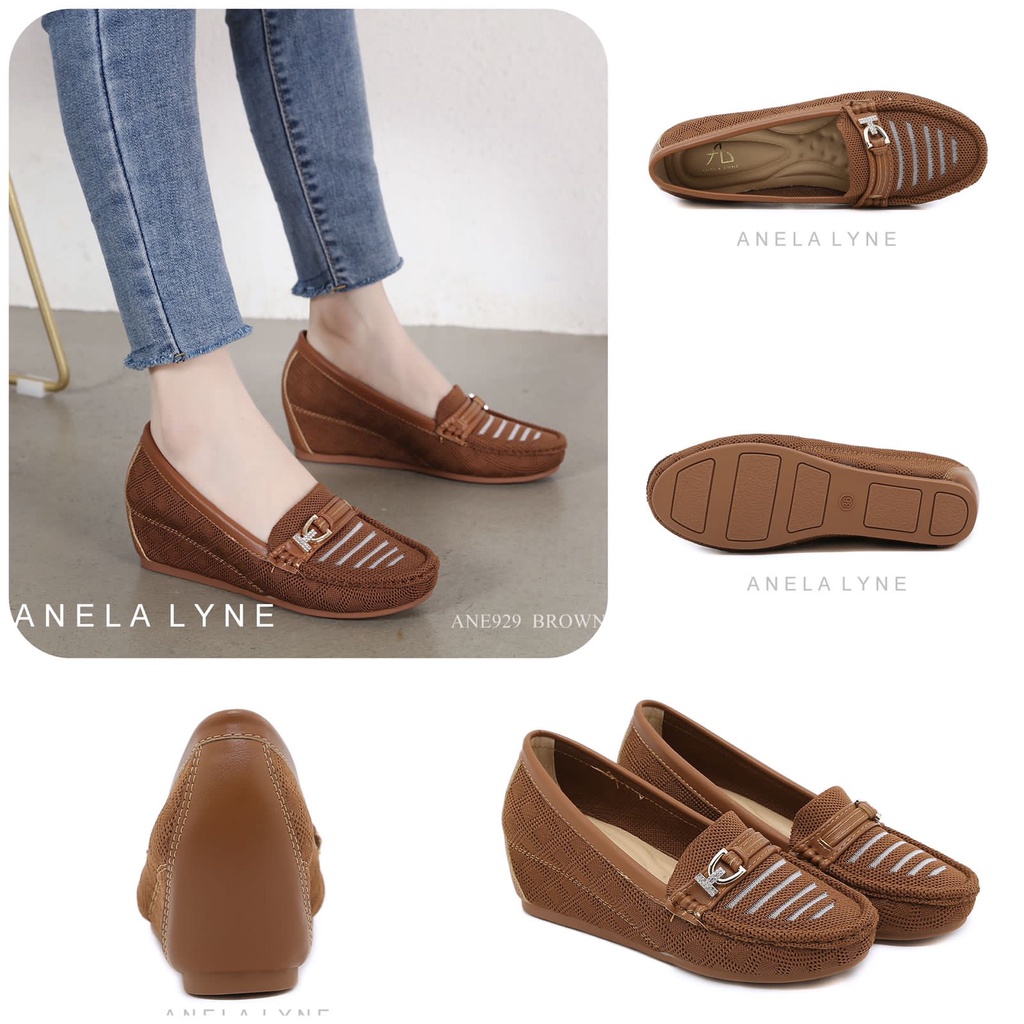 ANELA LYNE SALLIE SEPATU WEDGES ANE929 ORIGINAL