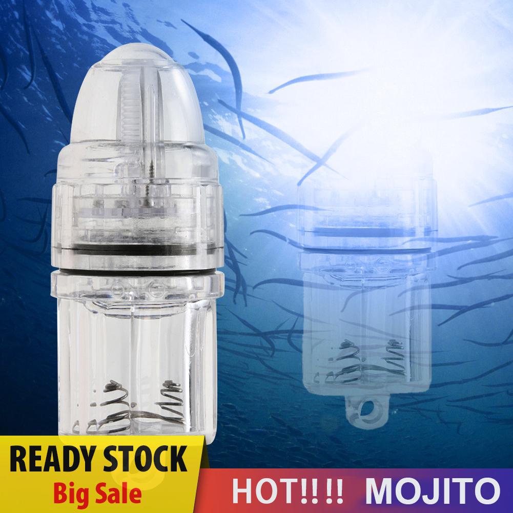 Mojito*Underwater Deep Drop LED Fish Attracting Indicator Lure LED Light Bait Blue