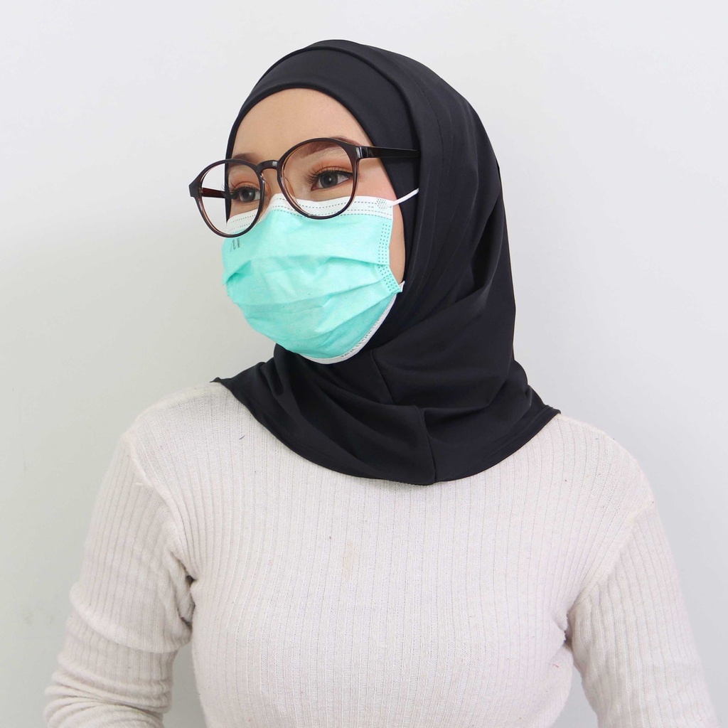 HITJAB - Hijab Sport Hijab Mask Untuk Masker Kacamata & Earphone-3