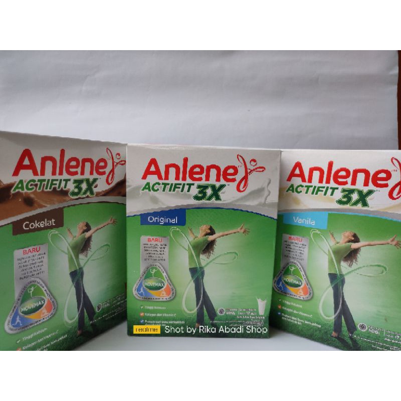 

Anlene Actifit 600gr Rasa Vanila, coklat, original 590gr