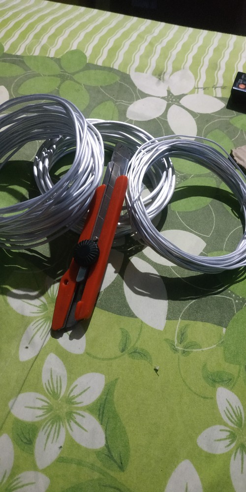 Kawat Aluminium 3mm Ecer Per Meter