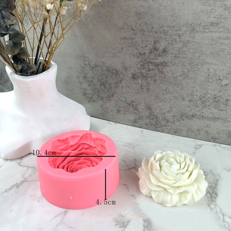 Siy Cetakan Resin Epoksi Bentuk Bunga Peony 3d Bahan Silikon Untuk Dekorasi Rumah