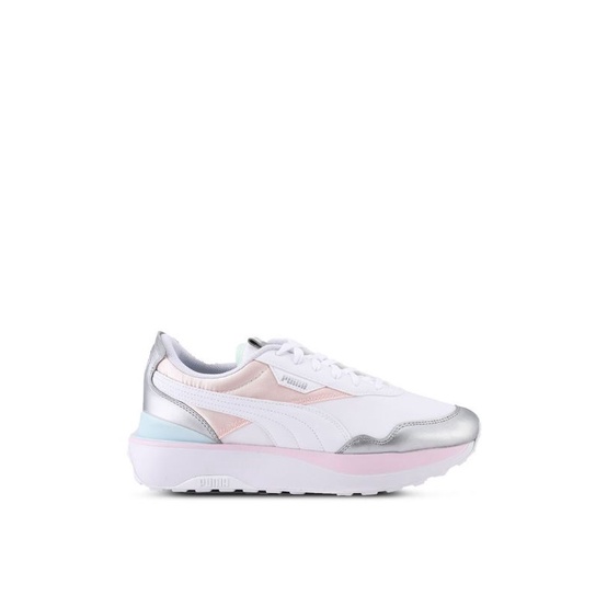 Puma Cruise Rider Chrome Women's Pink Dogwood Silver Sepatu Kasual Wanita Original 100%