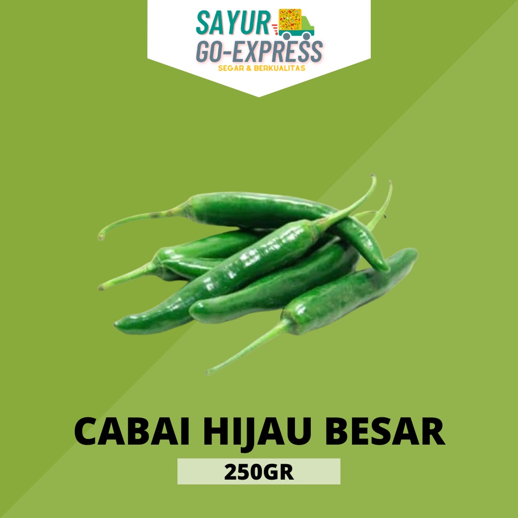 

cabai cabe hijau besar segar