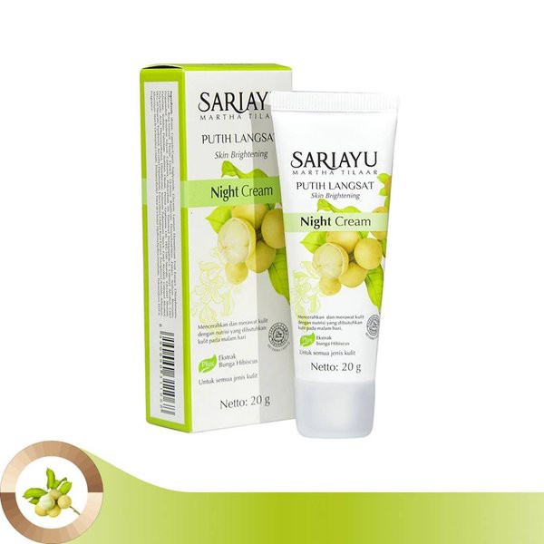 SARIAYU PUTIH LANGSAT NIGHT CREAM 20GR