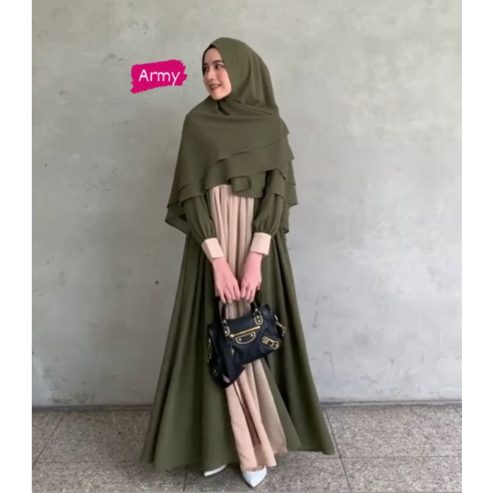 Aisyah Set Dress  by Gonegani (Ready Army S Original Gonegani)