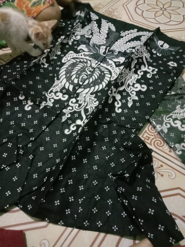 Bisa Pisah Batik Couple Keluarga Sania Ruffle Ori Ndoro Jowi Termurah Gurita Putih