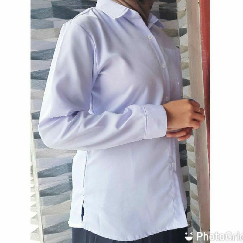 BAJU PUTIH MAGANG /KEMEJA KERJA WANITA / KEMEJA PUTIH FORMAL WANITA / KEMEJA POLOS PUTIH Formal, Baju Kantor, Baju Pabrik Cewek, Atasan Kerja