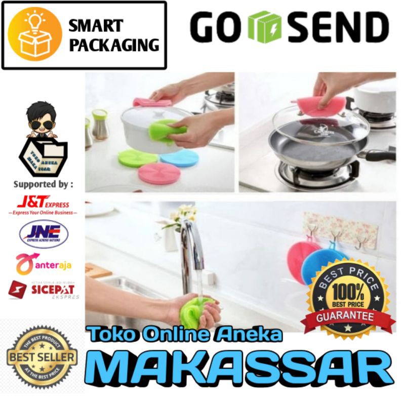 Makassar V129 Spons silikon pencuci piring multifungsi sponge silicone anti panas