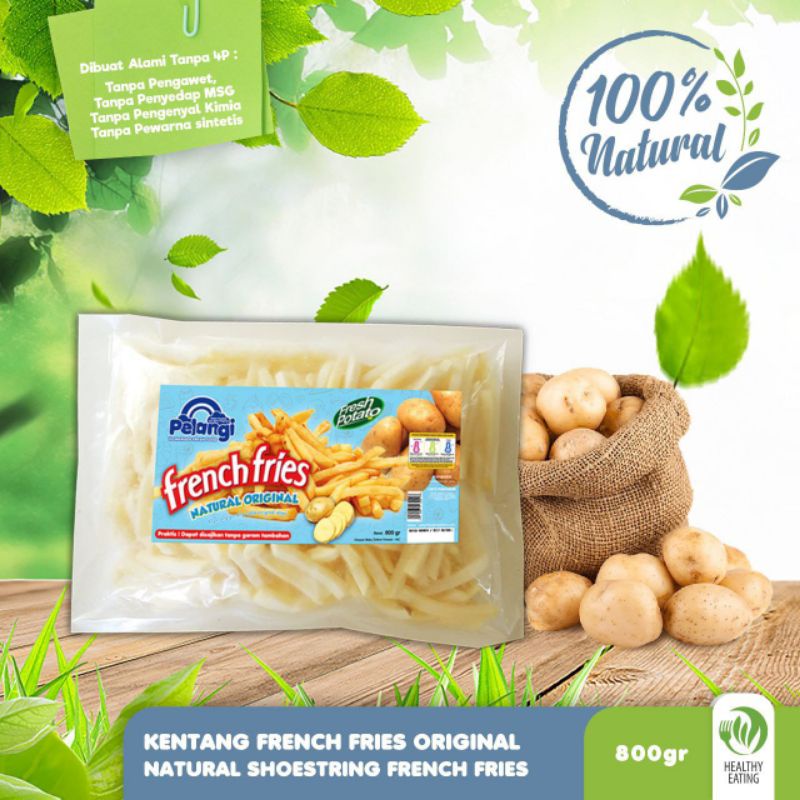 

KENTANG BEKU FROZEN PELANGI FOOD NON MSG, NON PENGAWET, HALAL MUI