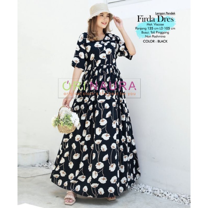 Dress bahan rayon viscose / FIRDA DRESS ORI NAURA