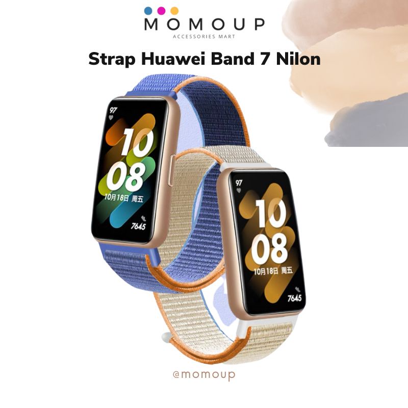 Strap Huawei Band 7 Nilon Colors Tali Jam Huawei Band 7 Nilon Berwarna