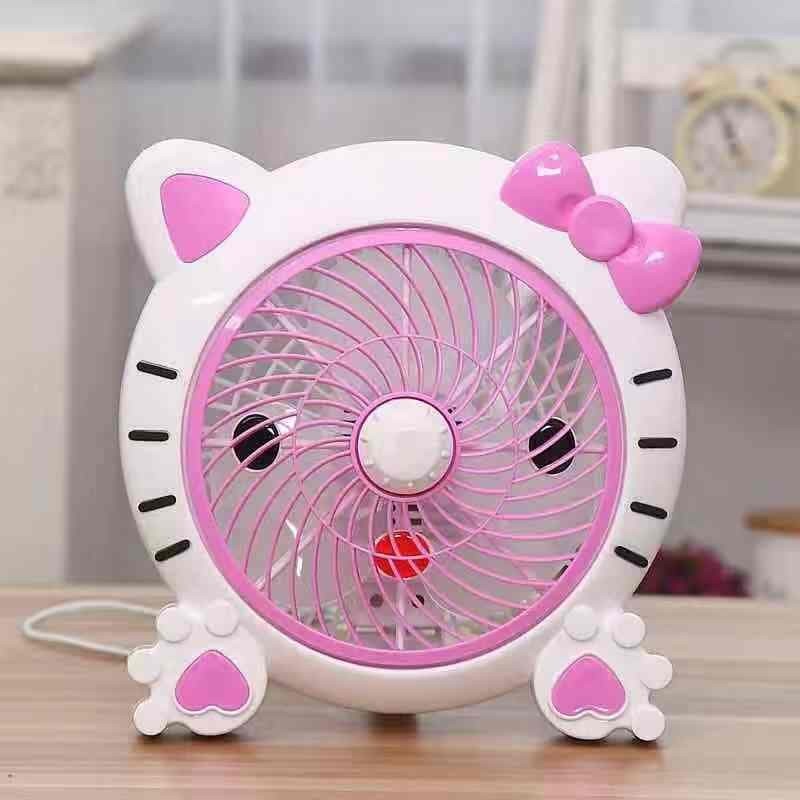 BELLA - KIPAS ANGIN KARAKTER DORAEMON HELLO KITTY TD LUCU PORTABLE FAN DESK