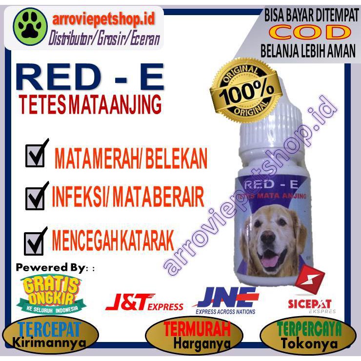 RED E 10 ML TETES MATA ANJING| OBAT MATA ANJING| OBAT IRITASI MATA ANJING| OBAT KATARAK ANJING