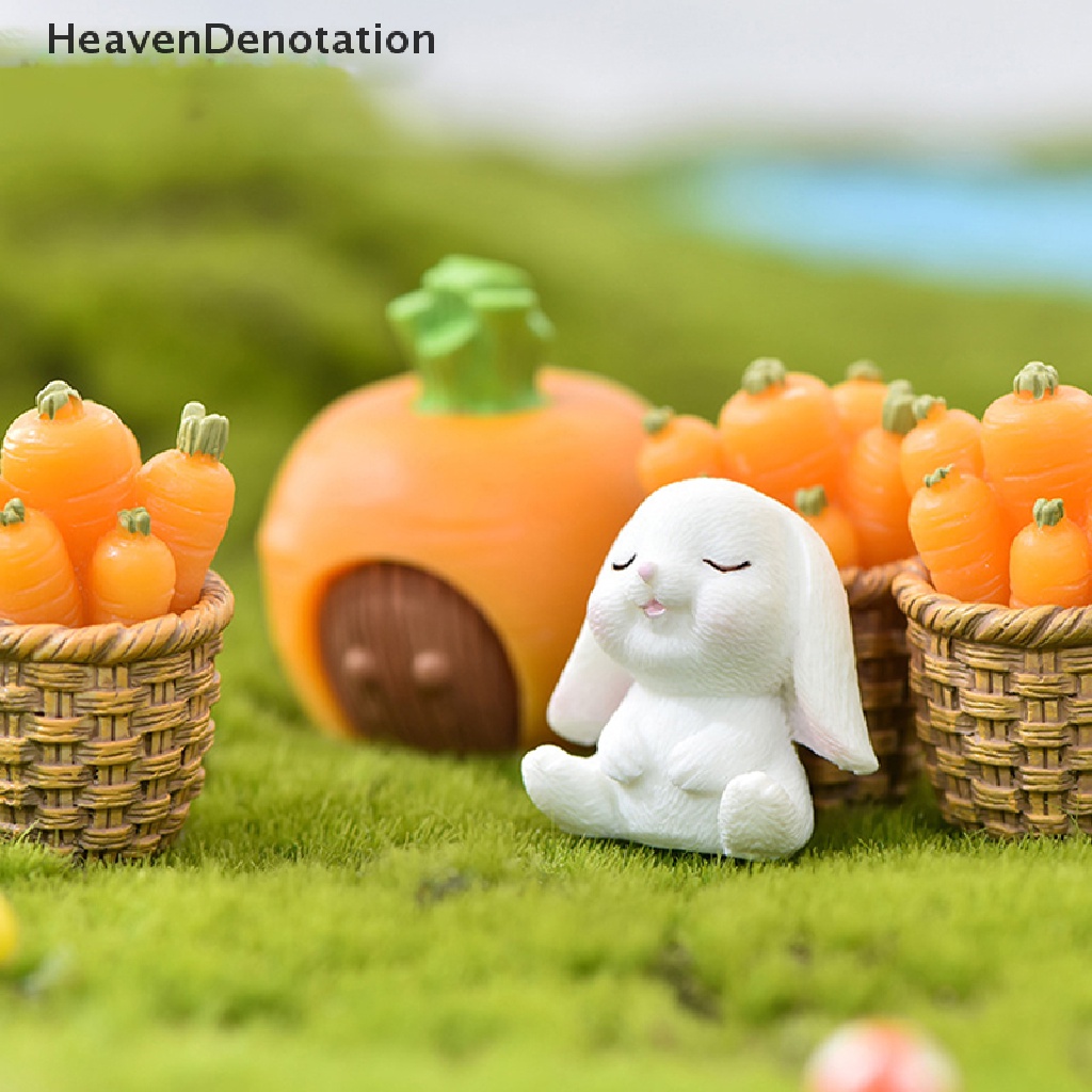 (Heavendenotation) Miniatur Kelinci Sunmmer Bahan Resin Untuk Dekorasi Taman