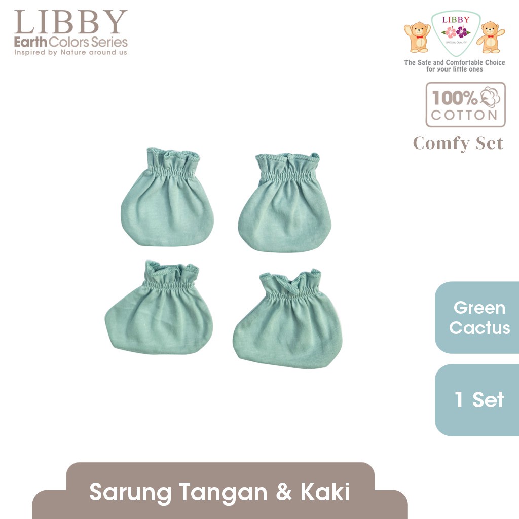 Libby STK Comfy Series - Sarung Tangan dan Kaki Bayi Earth SNI