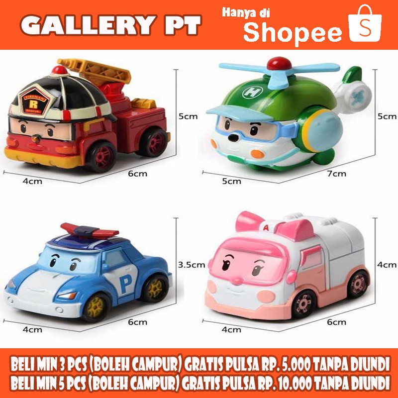 Robocar Poli Action Figure 4PCS