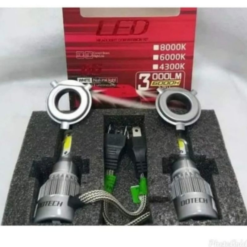 lampu bohlam mobil led h4 dotech
