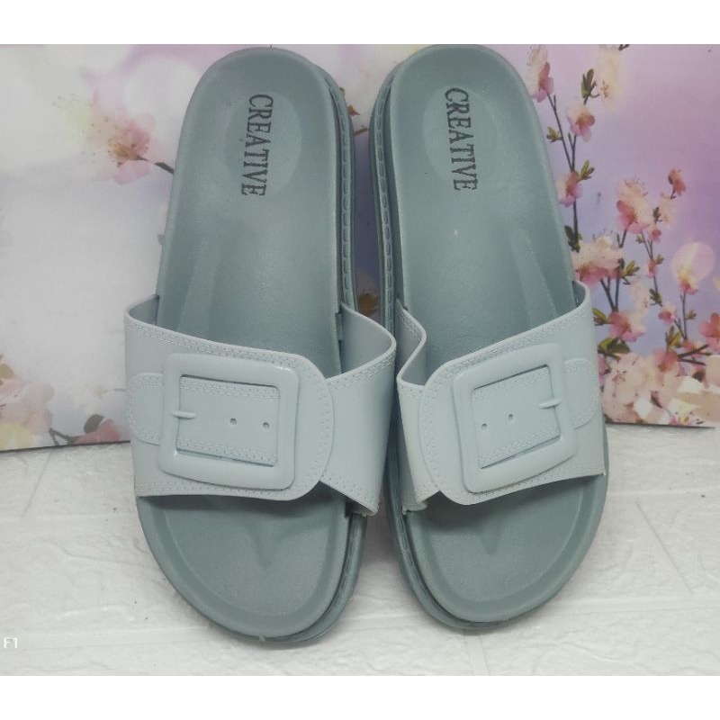 SANDAL SLIDE IMPORT CREATIVE 36-40 anti air anti patah