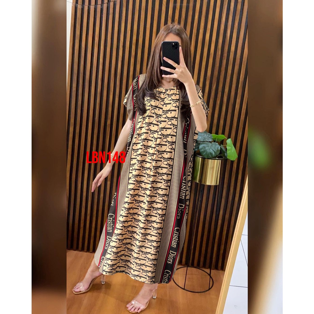 Daster Panjang Busui Semata Kaki Rinrin Collection-LBN148