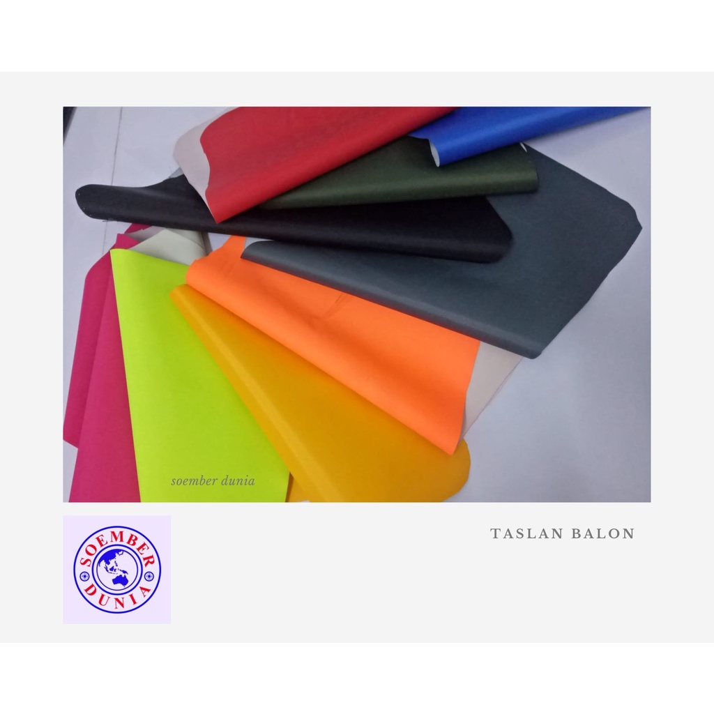 Kain Taslan Balon Waterproof - Bahan Tas Anti Air dan jas hujan
