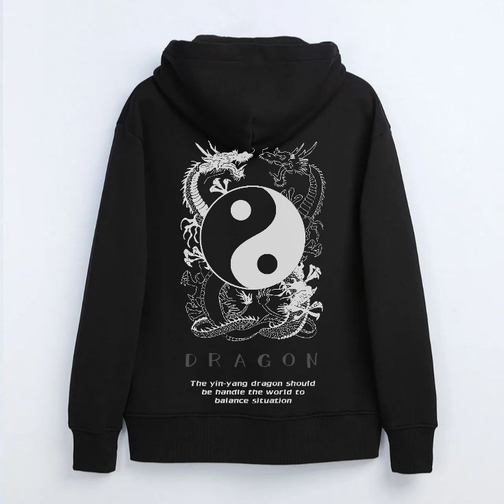 Hoodie Sweater Sukajan - Dragon Culture Samurai