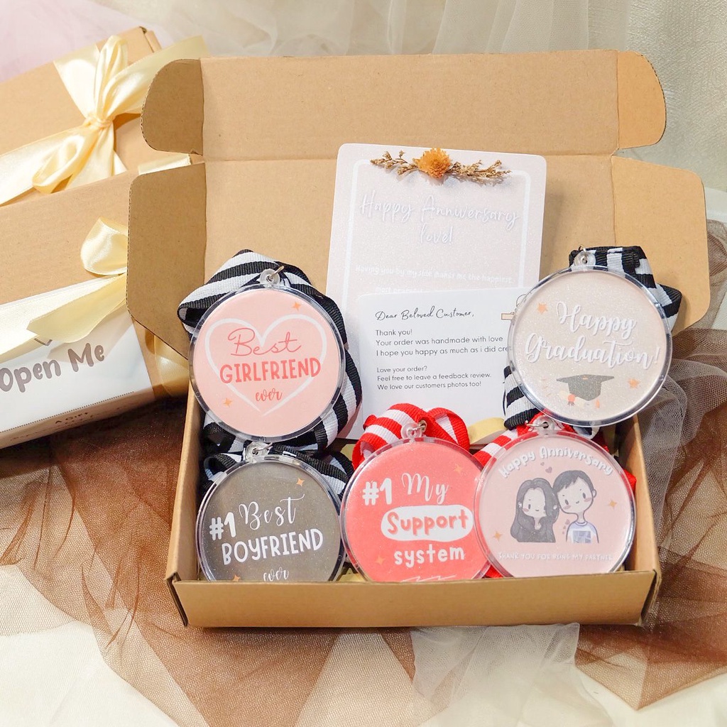 Medali Custom / Medali Kalung Akrilik Kado / Medali Custom Best Boyfriend / Medali Custom / Medali C