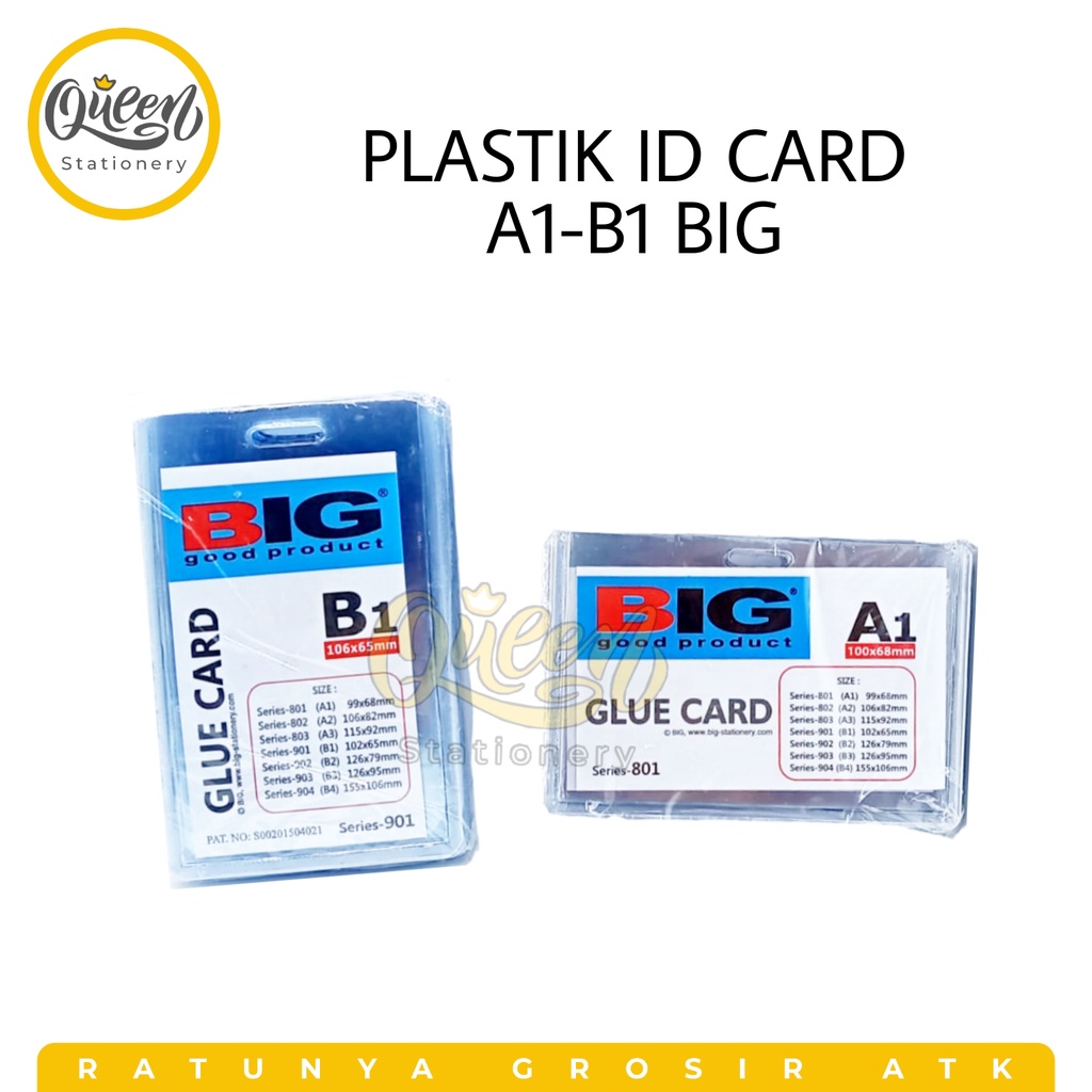 

1 PAK (20 LEMBAR) PLASTIK ID CARD A1-B1 BIG / MIKA ID CARD / ID CARD HOLDER