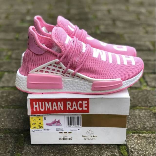 Sepatu Adidas NMD x Pharrell Williams Human Race Pink White BNIB Premium Original