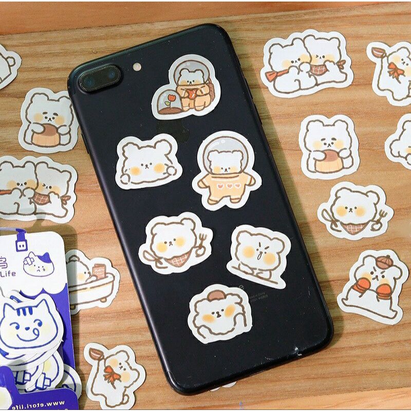 Sticker Kawaii Lucu / Sticker Beruang Kawaii Lucu