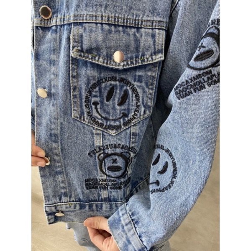 Import Jacket Premium Jeans | Jaket jeans unisex berkualitas motif