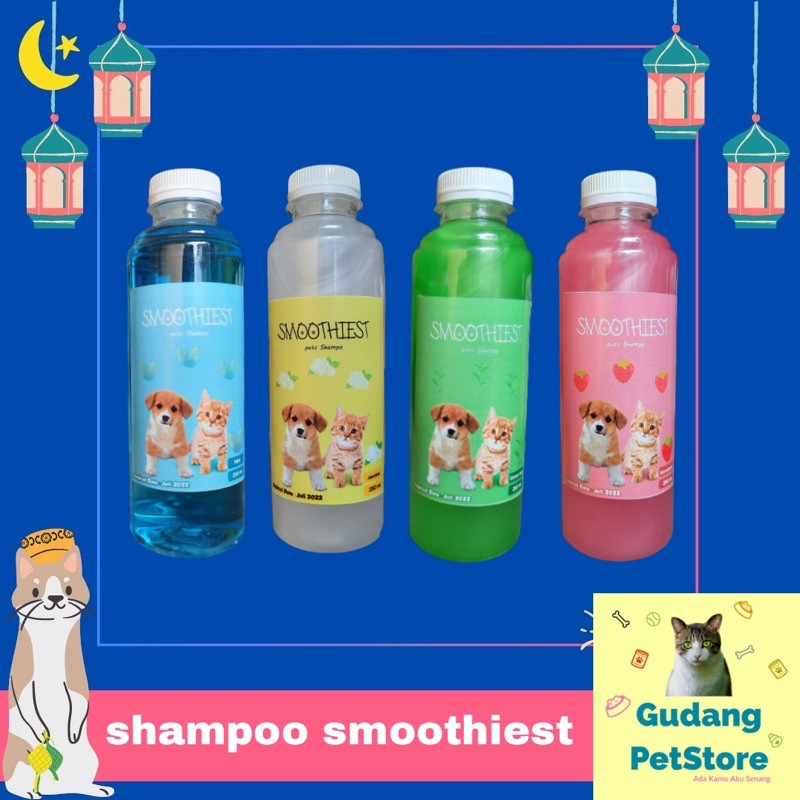Shampoo Smoothiest anti kutu 250ml shampoo kucing anjing-1