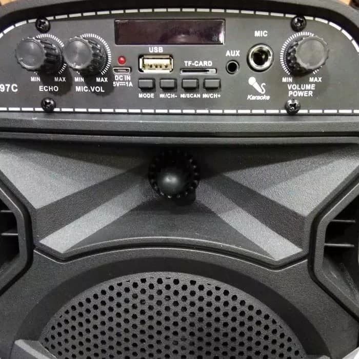 COD SPEAKER BLUETOOTH PROTABLE 8 INCH GMC-897C PLUS MIC KARAOKE X-BASS + REMOTE / SPEAKER SALON AKTIF X-BASS GMC-897C / SPEAKER KARAOKE 8 INCH GMC-897C