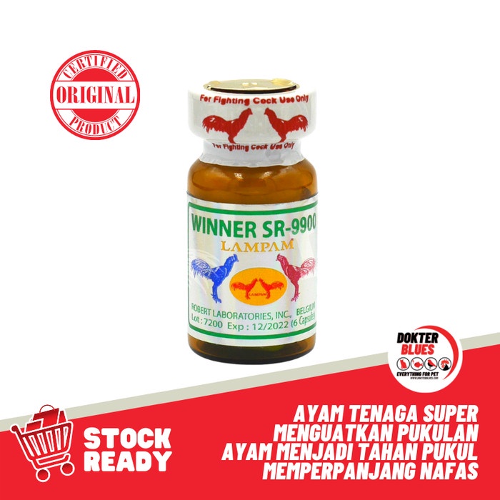 (BAYAR DI TEMPAT) DOPING WINNER SR 9900 Obat Vitamin Tenaga Ayam Tarung Suplemen Lampam
