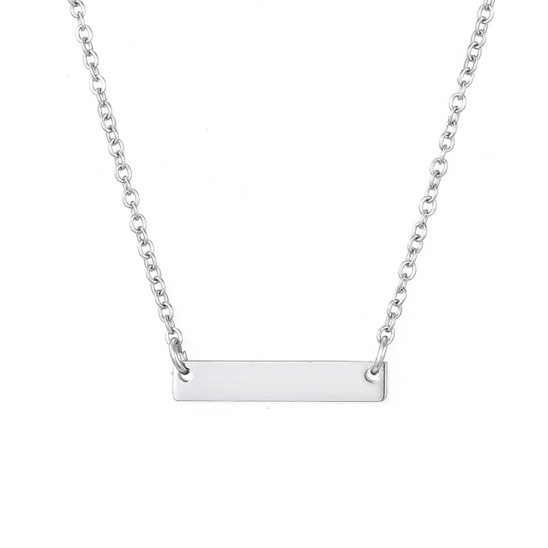 Kalung KL198 Stainless Steel anti Karatatahan karat Premium Fashion Wanita Kalung Simpel Elegant necklace Titanium / BS